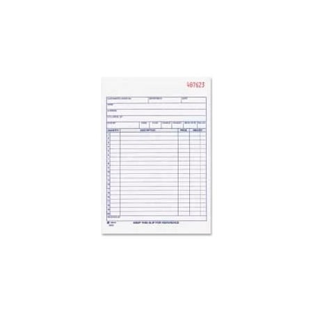Adams Mfg Adams Sales Order Book, 3-Part, Carbonless, 5-9/16" x 8-7/16", 50 Sets/Pad TC5805